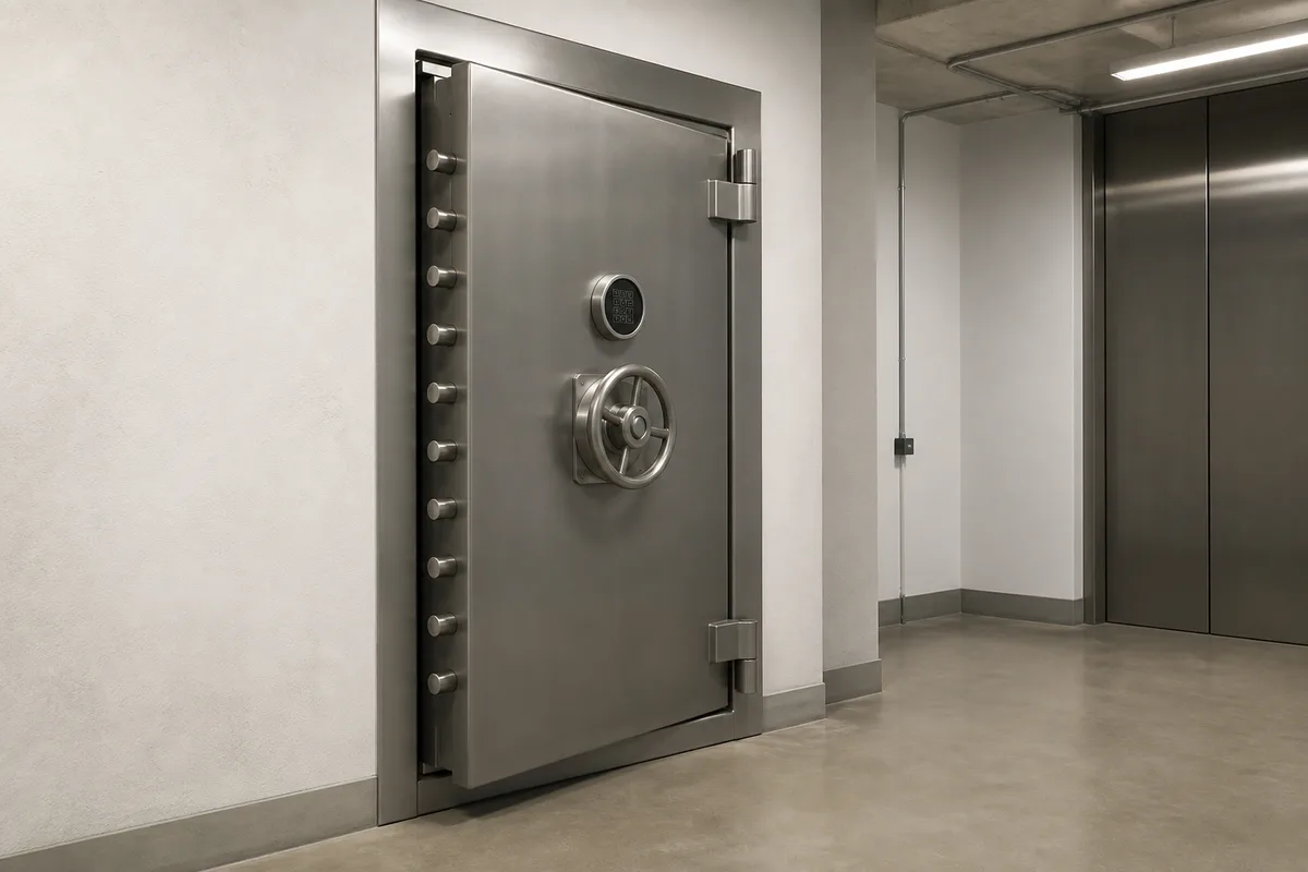 Chambre forte : prix au m², parois blindées et porte forte